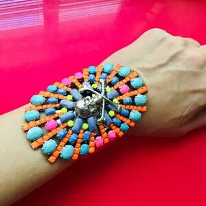 Very Rare Tom Binns Oxidized Cuff Bracelet